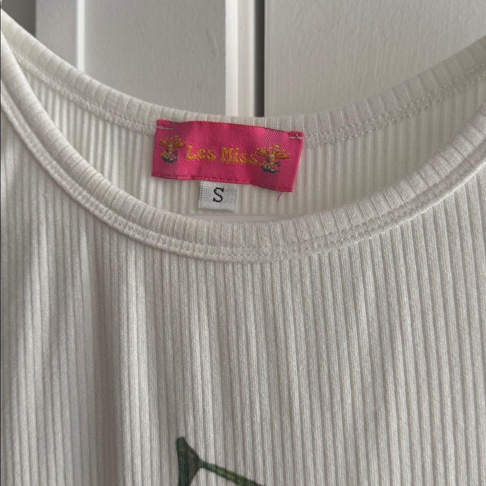 Lisa Says Gah White Cherry Tank Top - Picture 2 of 3